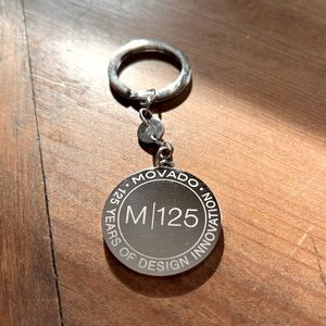 Movado 125 years commemorative key ring